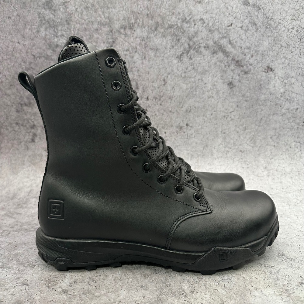 5.11 Tactical A/T 8 HD Boots Men 8.5 Black Leather Duty Combat Work ATLAS 12441